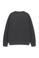 OVERSIZED EMBLEM LOGO SWEATSHIRT IN CHARCOAL GREY