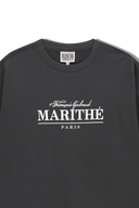 OVERSIZED EMBLEM LOGO SWEATSHIRT IN CHARCOAL GREY