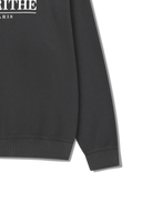 OVERSIZED EMBLEM LOGO SWEATSHIRT IN CHARCOAL GREY