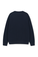 OVERSIZED EMBLEM LOGO SWEATSHIRT IN NAVY