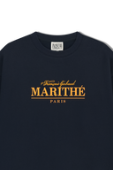 OVERSIZED EMBLEM LOGO SWEATSHIRT IN NAVY