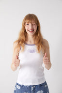 DAISY X MARITHE RINGER SLEEVELESS IN WHITE