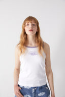 DAISY X MARITHE RINGER SLEEVELESS IN WHITE