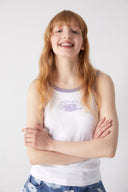 DAISY X MARITHE RINGER SLEEVELESS IN WHITE
