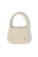 CLASSIC LOGO MINI KNIT BAG IN CREAM