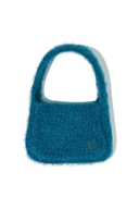 CLASSIC LOGO MINI KNIT BAG IN TEAL