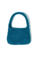 CLASSIC LOGO MINI KNIT BAG IN TEAL