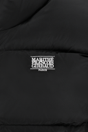 W CLASSIC LOGO CROP DOWN VEST IN BLACK