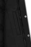 W CLASSIC LOGO CROP DOWN VEST IN BLACK