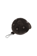 CAP POUCH KEYRING IN BROWN