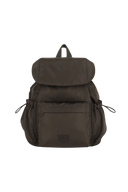 CLASSIC LOGO FLAP BACKPACK IN BROWN