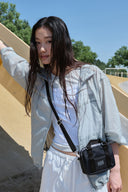 MARITHE X LESPORTSAC MICRO BAG IN BLACK