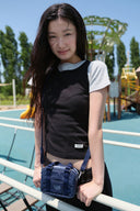 MARITHE X LESPORTSAC MICRO BAG IN NAVY