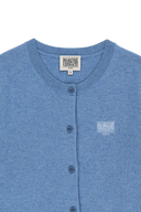 W SMALL CLASSIC LOGO ROUND NECK CARDIGAN SET UP IN BLUE