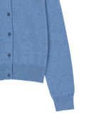 W SMALL CLASSIC LOGO ROUND NECK CARDIGAN SET UP IN BLUE