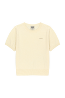 W SMALL CLASSIC LOGO ROUND NECK CARDIGAN SET UP IN IVORY