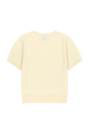 W SMALL CLASSIC LOGO ROUND NECK CARDIGAN SET UP IN IVORY