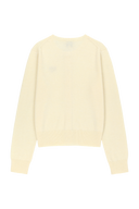W SMALL CLASSIC LOGO ROUND NECK CARDIGAN SET UP IN IVORY