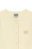 W SMALL CLASSIC LOGO ROUND NECK CARDIGAN SET UP IN IVORY