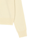 W SMALL CLASSIC LOGO ROUND NECK CARDIGAN SET UP IN IVORY