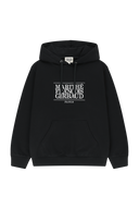 CLASSIC LOGO EMBROIDERY HOODIE IN BLACK