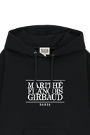 CLASSIC LOGO EMBROIDERY HOODIE IN BLACK