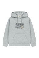 DOODLE CLASSIC BEAR HOODIE IN HEATHER GREY