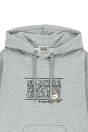 DOODLE CLASSIC BEAR HOODIE IN HEATHER GREY