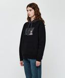 DOODLE CLASSIC BEAR HOODIE IN BLACK
