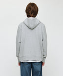 DOODLE CLASSIC BEAR HOODIE IN HEATHER GREY