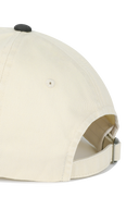 SMALL CLASSIC LOGO 6PANEL COLOR BLOCK CAP IN CHARCOAL GREY