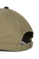 SMALL CLASSIC LOGO 6PANEL COLOR BLOCK CAP IN GRAY