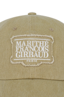 APPLIQUE WASHED SMALL CLASSIC LOGO CAP IN CAMEL