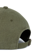 APPLIQUE WASHED SMALL CLASSIC LOGO CAP IN KHAKI