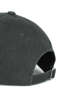 APPLIQUE WASHED SMALL CLASSIC LOGO CAP IN WASHED BLACK