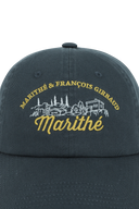 SCENERY EMBROIDERED CAP IN CHARCOAL GREY