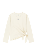 MARITHE SPORT W SLIM FIT SOFT TOUCH LONG SLEEVE IN IVORY