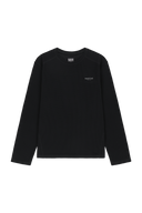 MARITHE SPORT M STRETCH CREWNECK LONG SLEEVE IN BLACK