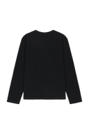 MARITHE SPORT M STRETCH CREWNECK LONG SLEEVE IN BLACK