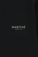 MARITHE SPORT M STRETCH CREWNECK LONG SLEEVE IN BLACK