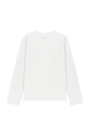 MARITHE SPORT M STRETCH CREWNECK LONG SLEEVE IN WHITE