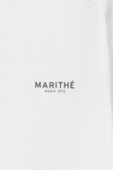 MARITHE SPORT M STRETCH CREWNECK LONG SLEEVE IN WHITE