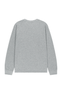DOODLE BEAR LONG SLEEVE TEE IN HEATHER GREY