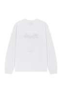 DOODLE BEAR LONG SLEEVE TEE IN WHITE