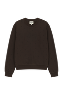 W CLASSIC LOGO SWEATSHIRT IN BROWN