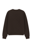 W CLASSIC LOGO SWEATSHIRT IN BROWN