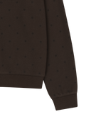 W CLASSIC LOGO SWEATSHIRT IN BROWN
