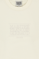 W CLASSIC LOGO SWEATSHIRT IN CREAM