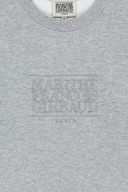 W CLASSIC LOGO SWEATSHIRT IN HEATHER GRAY