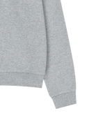 W CLASSIC LOGO SWEATSHIRT IN HEATHER GRAY
